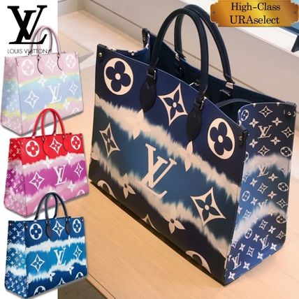 Louis Vuitton 2020 SS Monogram Casual Style Canvas Tie dye A4 2WAY Leather M45121 M45119 M45120 