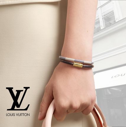 Louis Vuitton DAMIER AZUR Keep It Bracelet M6138E 