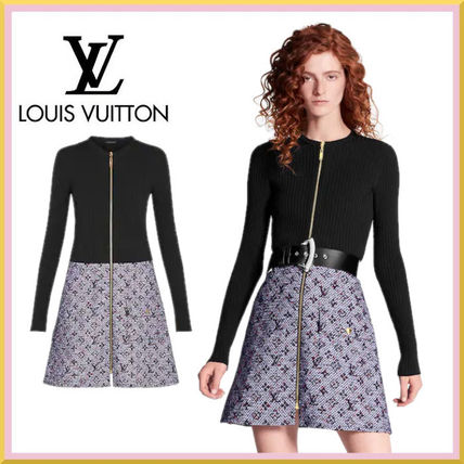 Louis Vuitton MONOGRAM Bi Material Dress 1A6848 