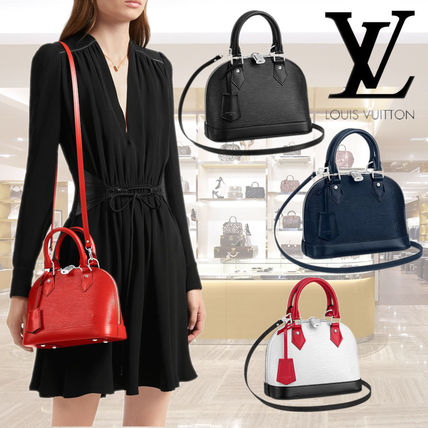 Louis Vuitton ALMA Plain Leather Elegant Style Crossbody Logo Handbags M41160 M40855 M40862 M55585 