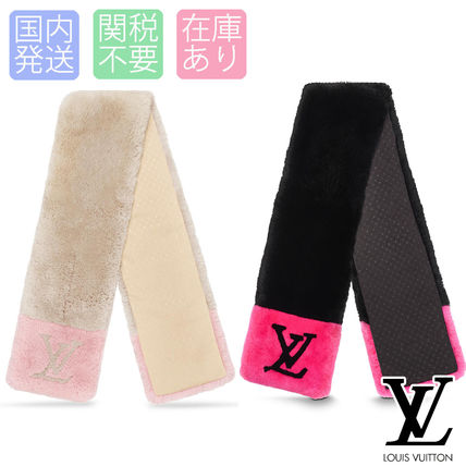 Louis Vuitton 2019 20AW Knit  Fur Scarves 