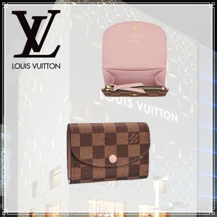 Louis Vuitton Monogram Leather Logo Coin Cases N64423 