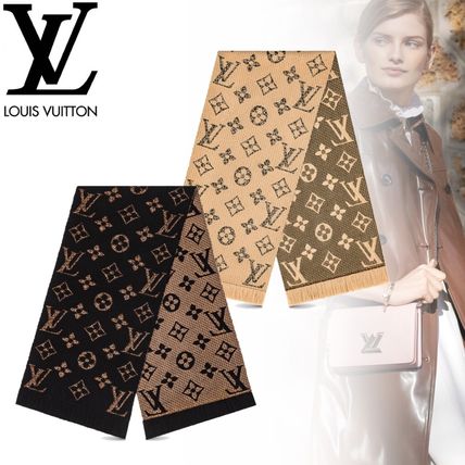 Louis Vuitton MONOGRAM 2019 20AW Monogram Giant Jungle Logomania Scarf M75884 M75885 