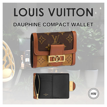 Louis Vuitton Monogram Unisex Calfskin Canvas Blended Fabrics Leather M68725 