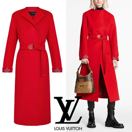 Louis Vuitton Monogram Wool Plain Coats 