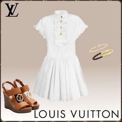 Louis Vuitton Monogram Casual Style Plain Cotton Office Style 1A61CV 