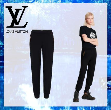 Louis Vuitton 2020 SS Monogram Silk Street Style Plain Pants 1A7Q8U 