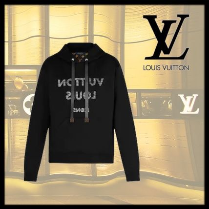 Louis Vuitton 2020 SS Long Sleeves Cotton Logo Hoodies  Sweatshirts 1A61LL 