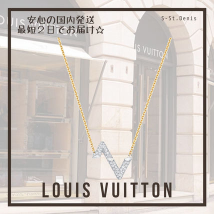 Louis Vuitton 2020 21AW Casual Style Blended Fabrics Party Style 18K Gold Q93810 