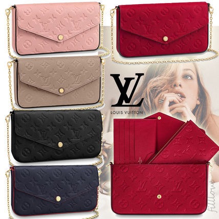 Louis Vuitton MONOGRAM EMPREINTE 2020 SS Monogram Casual Style Bag in Bag 3WAY Bi color Chain Plain 