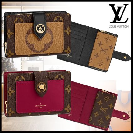 Louis Vuitton 2020 21AW Monogram Canvas Leather Folding Wallet Small Wallet Logo M69433 M69432 