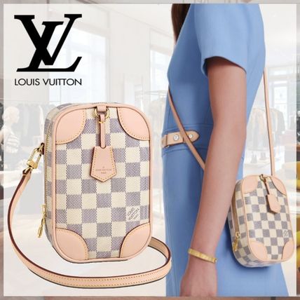 Louis Vuitton Casual Style Canvas Blended Fabrics 3WAY Leather 