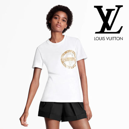 Louis Vuitton 2020 SS Unisex Plain Logo T Shirts 1A61GE 1A61GD 1A61GC 