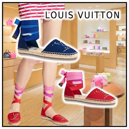 Louis Vuitton 2020 SS 2020 SS LV ESCALE STARBOARD FLAT ESPADRILLES rouge blue 1A7TQV 1A7TQG 