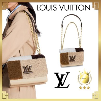 Louis Vuitton TWIST 2019 20AW Monogram Casual Style Calfskin Canvas Lambskin 2WAY Bi color 