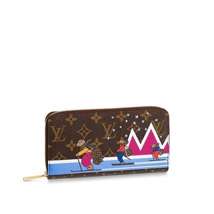 Louis Vuitton Canvas Leather Long Wallets 