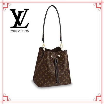 Louis Vuitton Monogram Leather Elegant Style Formal Style Logo M44020 