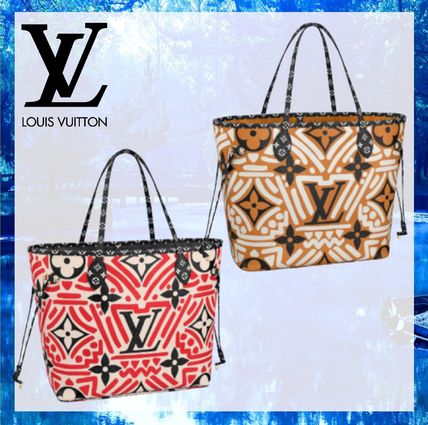 Louis Vuitton 2020 SS Leather Logo Totes M56584  M56583 