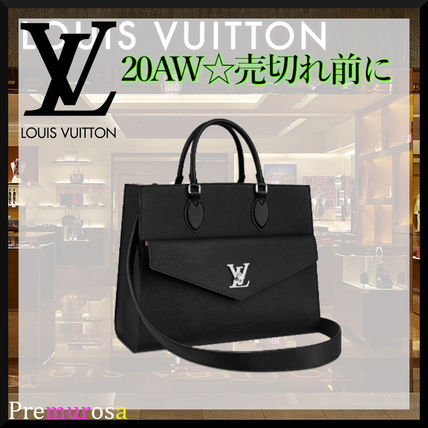 Louis Vuitton Plain Leather Office Style Crossbody Formal Style Logo M56099 