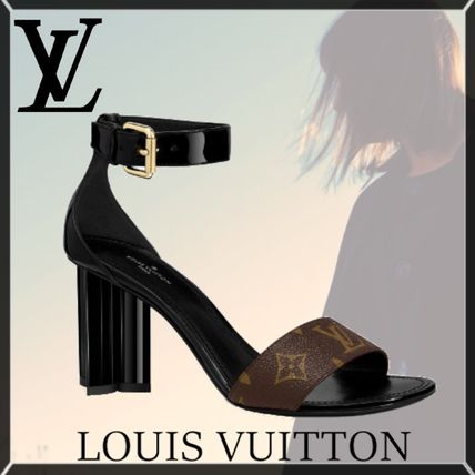 Louis Vuitton MONOGRAM 2020 SS Monogram Leather Party Style Sandals 1A66ZQ 