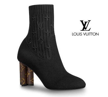 Louis Vuitton 2020 21AW Monogram Casual Style Blended Fabrics Leather Block Heels 1A8554 
