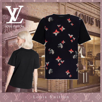 Louis Vuitton 2020 21AW Crew Neck Short Flower Patterns Monogram Silk 1A88SA 1A88S9 1A88S8 1A88S7 1A88S6 1A88S5 