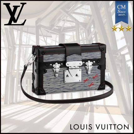 Louis Vuitton PETITE MALLE 2020 SS Denim 2WAY Leather Crossbody Logo Shoulder Bags 