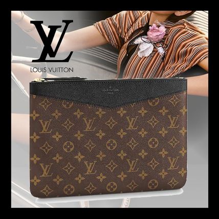 Louis Vuitton Monogram Canvas Leather Pouches  Cosmetic Bags 