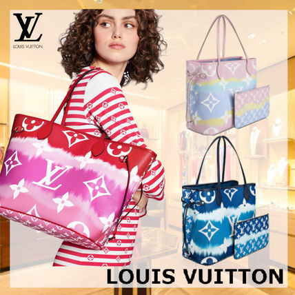 Louis Vuitton NEVERFULL Monogram Canvas Tie dye Leather Totes M45128 M45270  M45127 