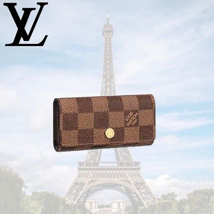 Louis Vuitton DAMIER Unisex Leather Keychains  Bag Charms 