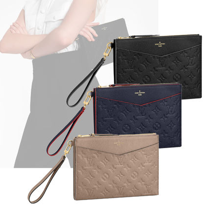 Louis Vuitton MELIE Bag in Bag Leather Elegant Style Clutches 