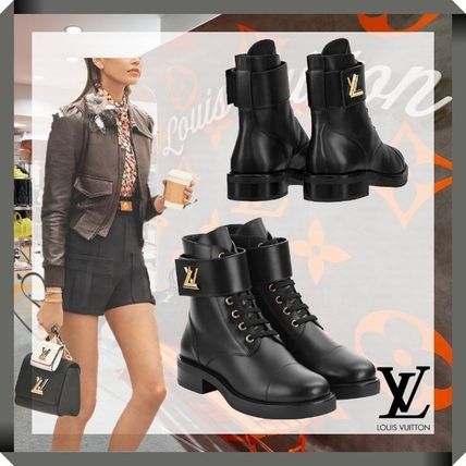 Louis Vuitton 2020 SS Elegant Style Logo Mid Heel Boots 1A1IY2 