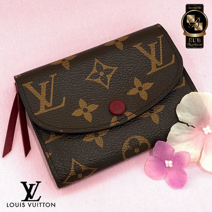 Louis Vuitton Monogram Canvas Folding Wallet Logo Folding Wallets M62361 M41939 