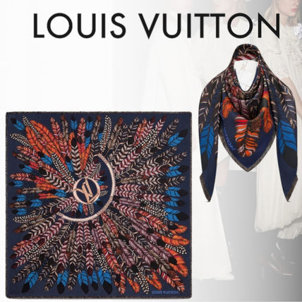 Louis Vuitton 2020 21AW Monogram Casual Style Silk Party Style Fringes Elegant Style 