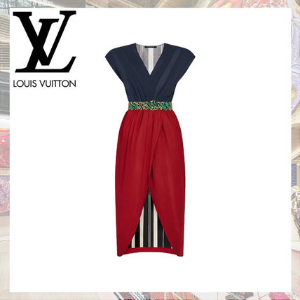 Louis Vuitton 2020 SS Long Wrap Dress 1A7T2D 