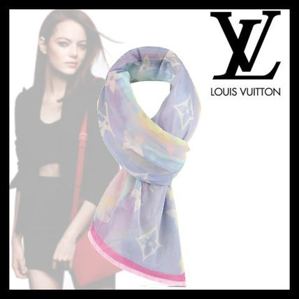 Louis Vuitton Cotton Lightweight Scarves  Shawls M76189 