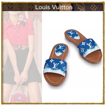 Louis Vuitton 2020 SS Open Toe Unisex Tie dye Mules Sandals 1A7TO0 