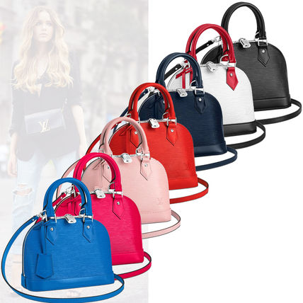 Louis Vuitton ALMA 2020 21AW 2WAY Plain Leather Elegant Style Crossbody Logo Handbags 