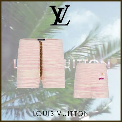 Louis Vuitton 2020 SS Short Monogram Casual Style Wool Elegant Style Logo Shorts 1A7TCZ 