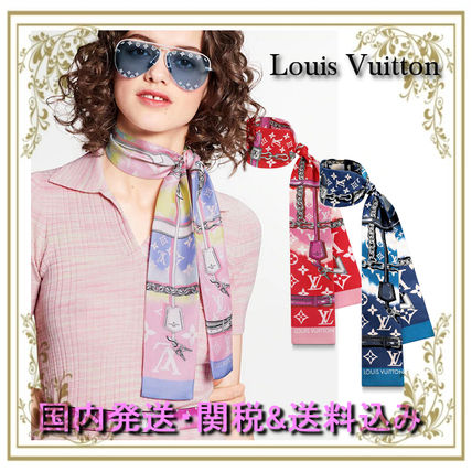 Louis Vuitton 2020 SS Tie dye Elegant Style Logo Lightweight Scarves  Shawls 