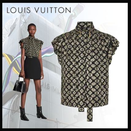 Louis Vuitton 2020 21AW Monogram Casual Style Silk Sleeveless Short Sleeves 1A82QI 