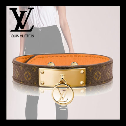 Louis Vuitton MONOGRAM Bangles Casual Style Leather Party Style Office Style 