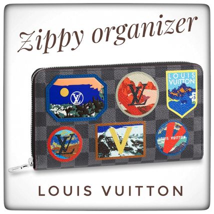 Louis Vuitton DAMIER GRAPHITE 2018 19AW Unisex Leather Long Wallets N60153 