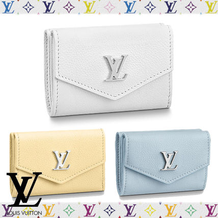 Louis Vuitton 2020 21AW Calfskin Plain Leather Folding Wallet Logo Folding Wallets M69339 M68483 M68482 