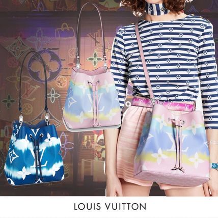 Louis Vuitton NEONOE 2020 SS Monogram Tie dye 2WAY Crossbody Shoulder Bags 