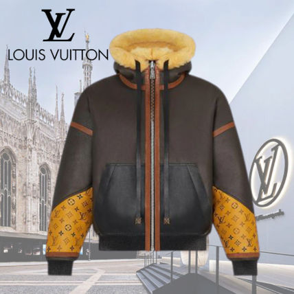 Louis Vuitton MONOGRAM 2020 21AW Tattoo Monogram Reversible Aviator Jacket 1A827Z 
