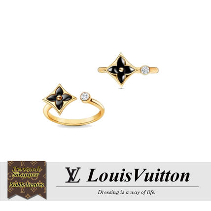 Louis Vuitton 2020 SS Flower Party Style 18K Gold Office Style Elegant Style Q9N91I 