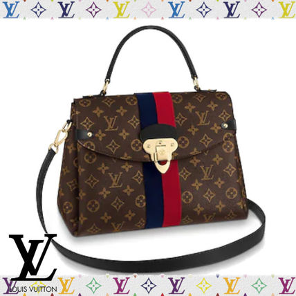 Louis Vuitton 2020 SS Monogram Calfskin 2WAY Logo Handbags M43778 