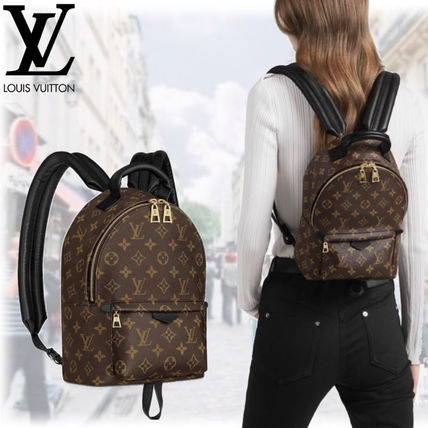 Louis Vuitton MONOGRAM 2018 19AW Monogram Leather Logo Backpacks M44871 