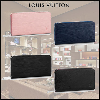 Louis Vuitton EPI Leather Folding Wallet Logo Long Wallets 